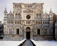 Renesans: fasada kościoła kartuzji pod Pawią, Giovanni Antonio Amadeo, 1491-99 /Encyklopedia Internautica
