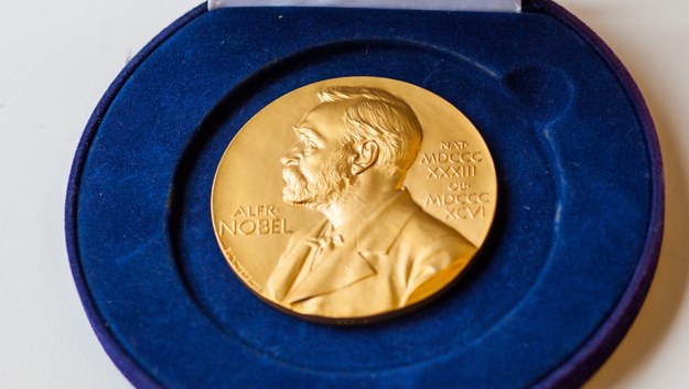 Replika medalu Nobla przyznanego Henrykowi Sienkiewiczowi za całokształt twórczości /Paweł Jaskółka /PAP