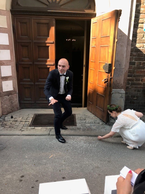 Reporter RMF FM i jego wybranka Aleksandra /RMF FM