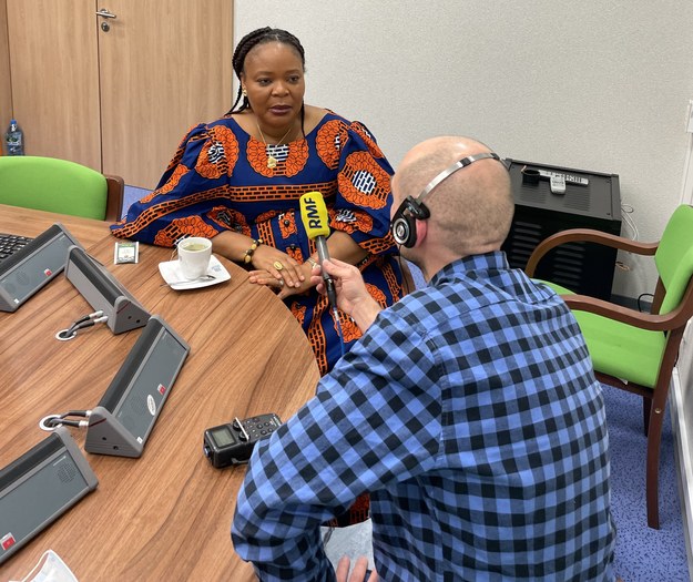 Reporter RMF FM Kuba Kaługa rozmawiał z Leymah Gbowee w gmachu Wydziału Nauk Społecznych Uniwersytetu Gdańskiego. /RMF FM