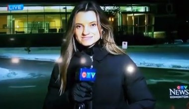 Reporterka nagle zaczęła bełkotać. Rzucili się na nią antyszczepionkowcy 