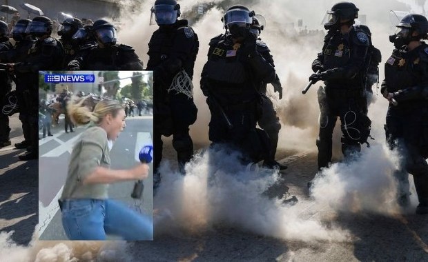 Reporterka postrzelona przez policjanta. Szokujące nagranie