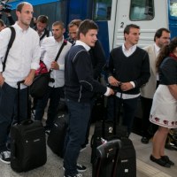 Piłkarze reprezentacji Czech (z lewej Petr Cech )