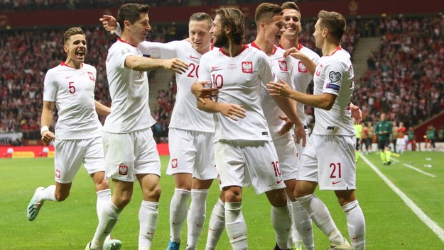 Reprezentacja Polski podczas meczu z Macedonią Północną /Leszek Szymański /PAP