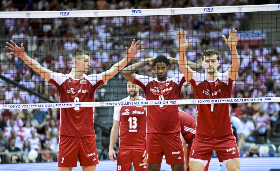Reprezentacja Polski w meczu ze Słowenią /fivb /