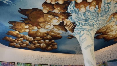 Reprezentacyjny hol i galeria biblioteki odrestaurowane 