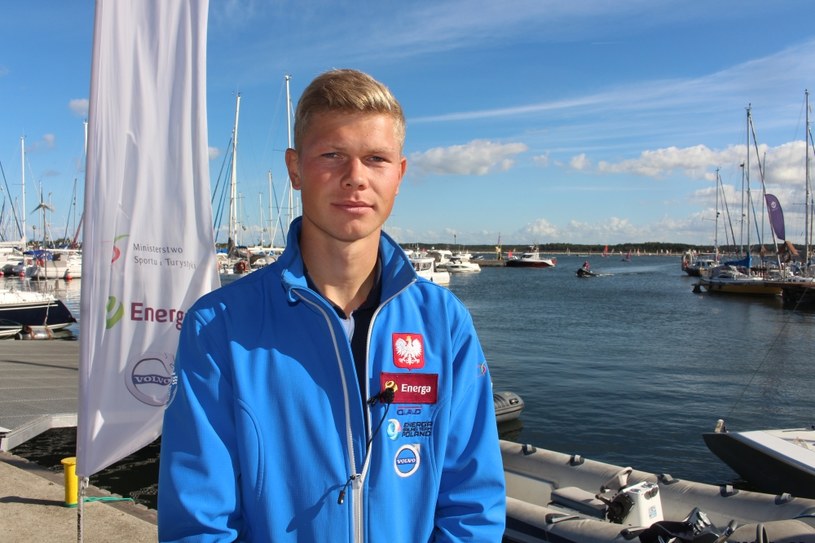 Reprezentant Volvo Youth Sailing Team Poland Radosław Furmański (DKŻ Dobrzyń) /INTERIA.PL