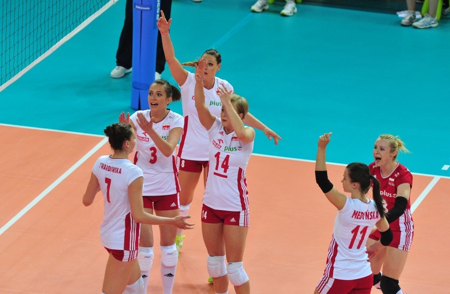 Reprezentantki Polski pokonały Peru 3:2 w setach /Marcin Bielecki /PAP