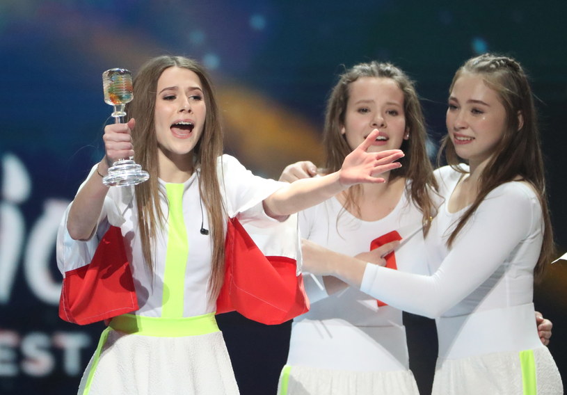 Reprezentująca Polskę 13-letnia Roksana Węgiel wygrywa Konkurs Piosenki Eurowizji dla Dzieci 2018 /EPA/TATYANA ZENKOVICH /PAP