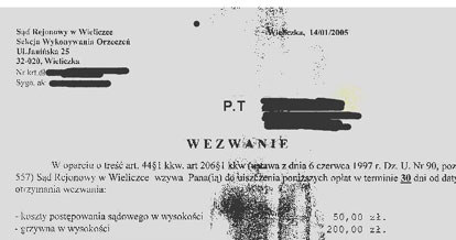 Reprodukcja wezwania / kliknij /INTERIA.PL