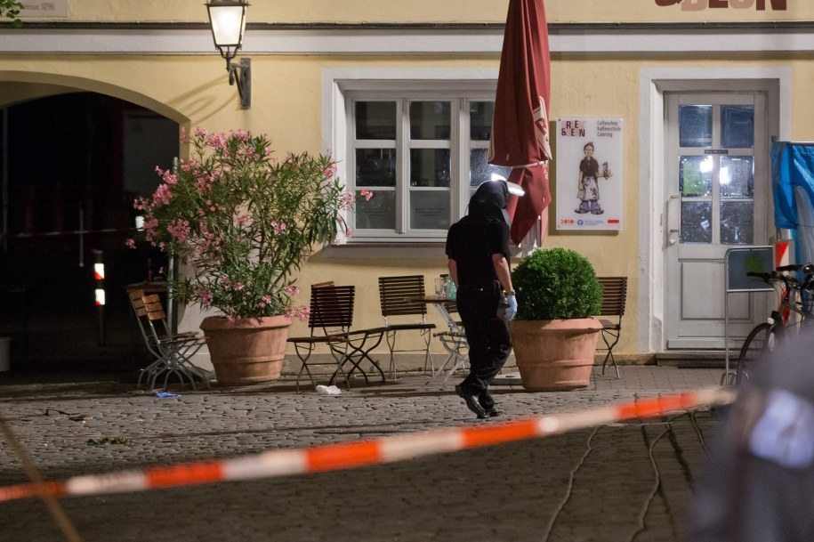 Restauracja, gdzie doszło do wybuchu /Daniel Karmann /PAP/EPA