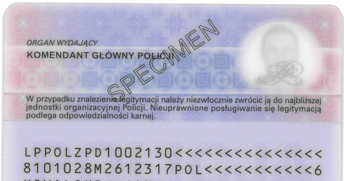 Rewers policyjnej legitymacji według nowego wzoru. /Polska Policja/Twitter /Policja