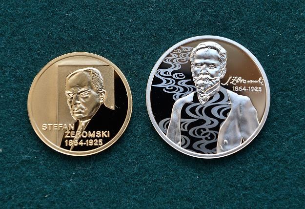 Rewersy nowych monet - złota o nominale 200 zł (L) oraz srebrna dziesięciozłotówka (P) /PAP