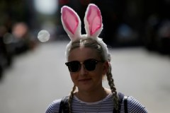 Rewia kapeluszy na nowojorskiej Paradzie Wielkanocnej