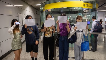 "Rewolucja A4". Protestujący Chińczycy kontra cenzura reżimu