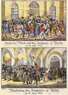 Rewolucja w Berlinie w 1848 r. /Encyklopedia Internautica