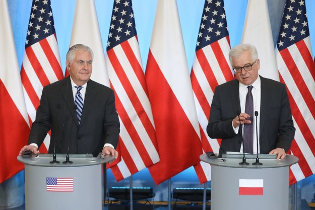 Rex Tillerson i Jacek Czaputowicz /Paweł Supernak /PAP