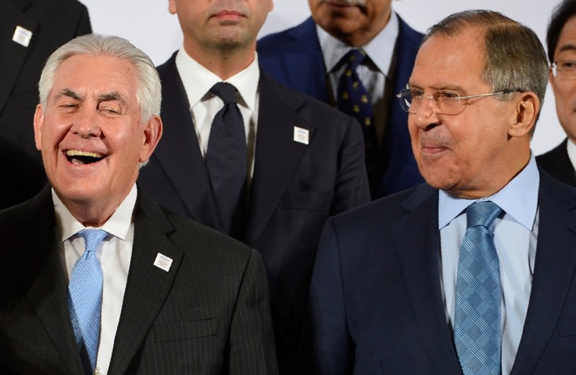 Rex Tillerson i Siergiej Ławrow /AFP
