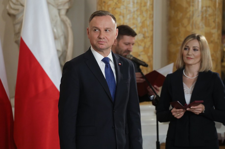 rezydent RP Andrzej Duda podczas uroczystości z okazji 100-lecia utworzenia Najwyższego Trybunału Administracyjnego /Albert Zawada /PAP