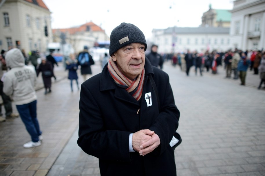 Reżyser Antoni Krauze na Krakowskim Przedmieściu /Jacek Turczyk /PAP