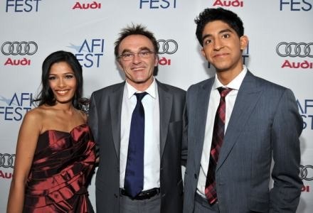 Reżyser i gwiazdy filmu "Slumdog: Milioner z ulicy" /AFP
