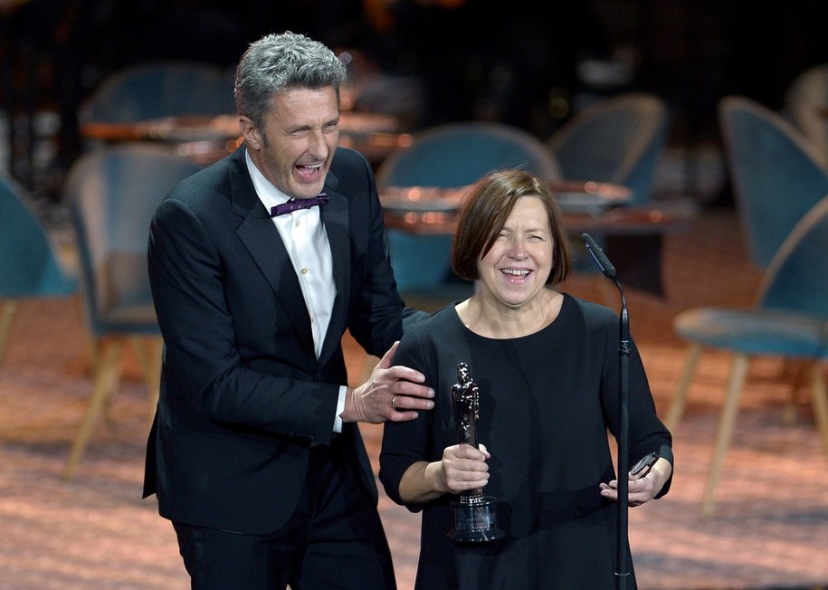 Reżyser Paweł Pawlikowski i producentka "Zimnej Wojny" Ewa Puszczyńska /CRISTINA QUICLER /PAP/EPA