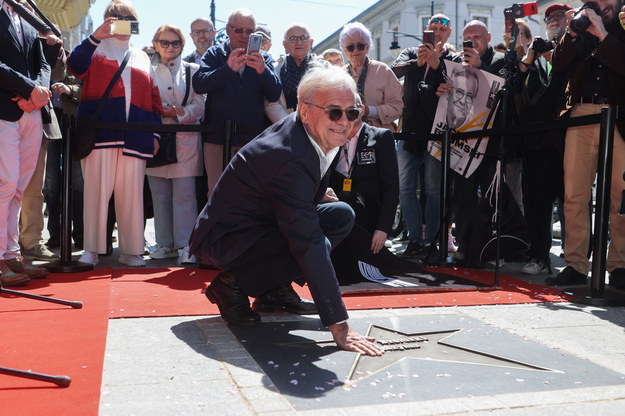 Reżyser, scenarzysta i producent filmowy Jacek Bromski został uhonorowany gwiazdą w Łódzkiej Alei Gwiazd /Marian Zubrzycki /PAP