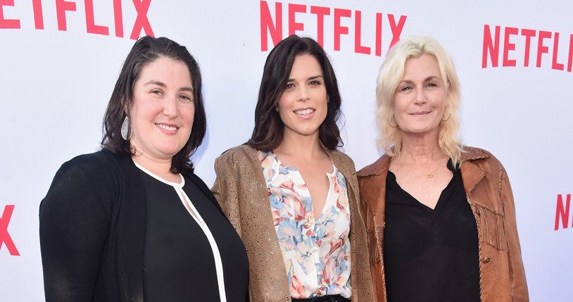 Reżyserka obsady "House of Cards" Julie Schubert, Neve Campbell, Laray Mayfield podczas Netflix Emmy Season Casting Event /Alberto E. Rodriguez /Getty Images