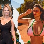 Rhian Sugden w skąpym bikini na korcie tenisowym. Co za biust!