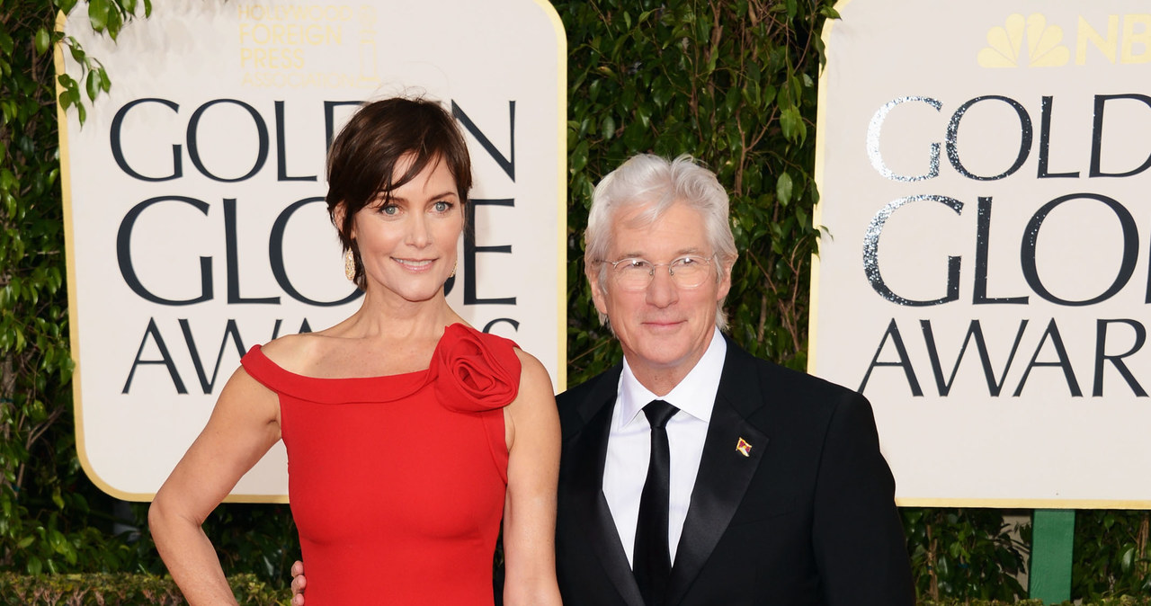 Richard Gere z żoną Carey /Jason Meritt /Getty Images