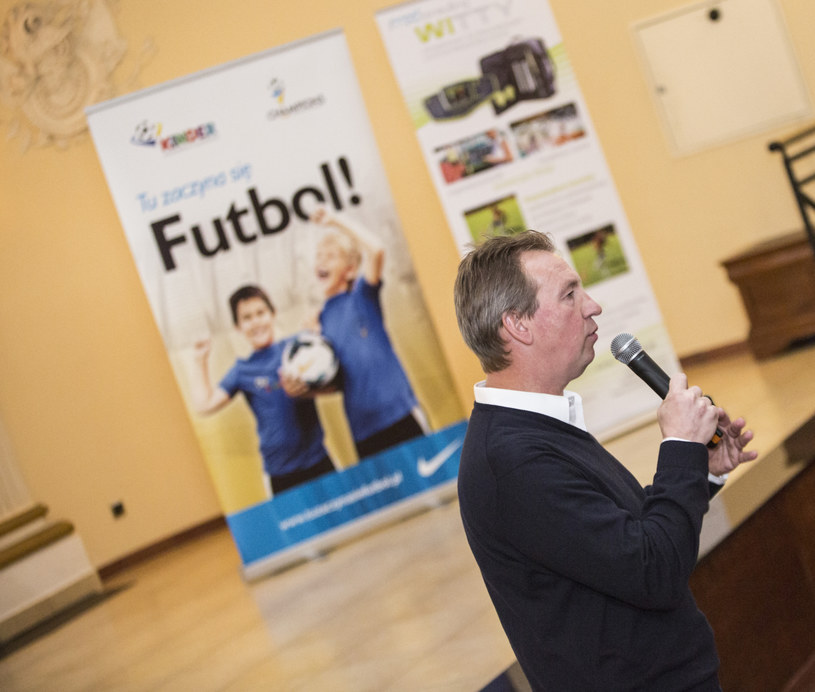 Richard Grootscholten podczas zeszłorocznej konferencji trenerskiej w Chorzowie. Fot. Akademia Piłkarska Champions /