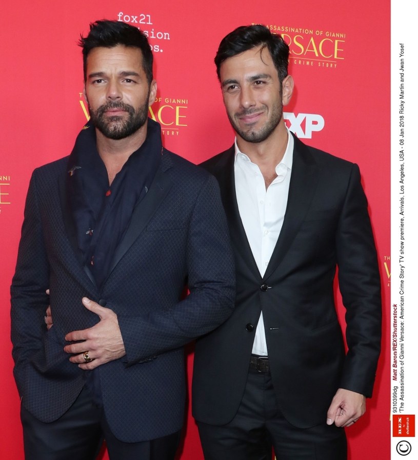 Ricky Martin z mężem /Invision /East News