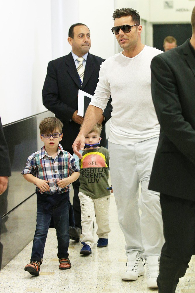 Ricky Martin z synami /KHAP/Splash News /East News
