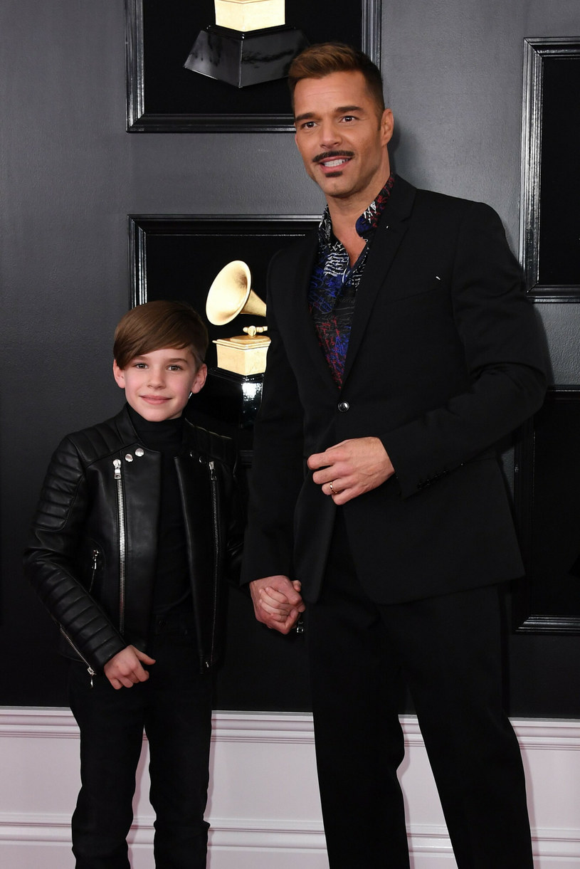Ricky Martin z synem /Valerie Macon /East News