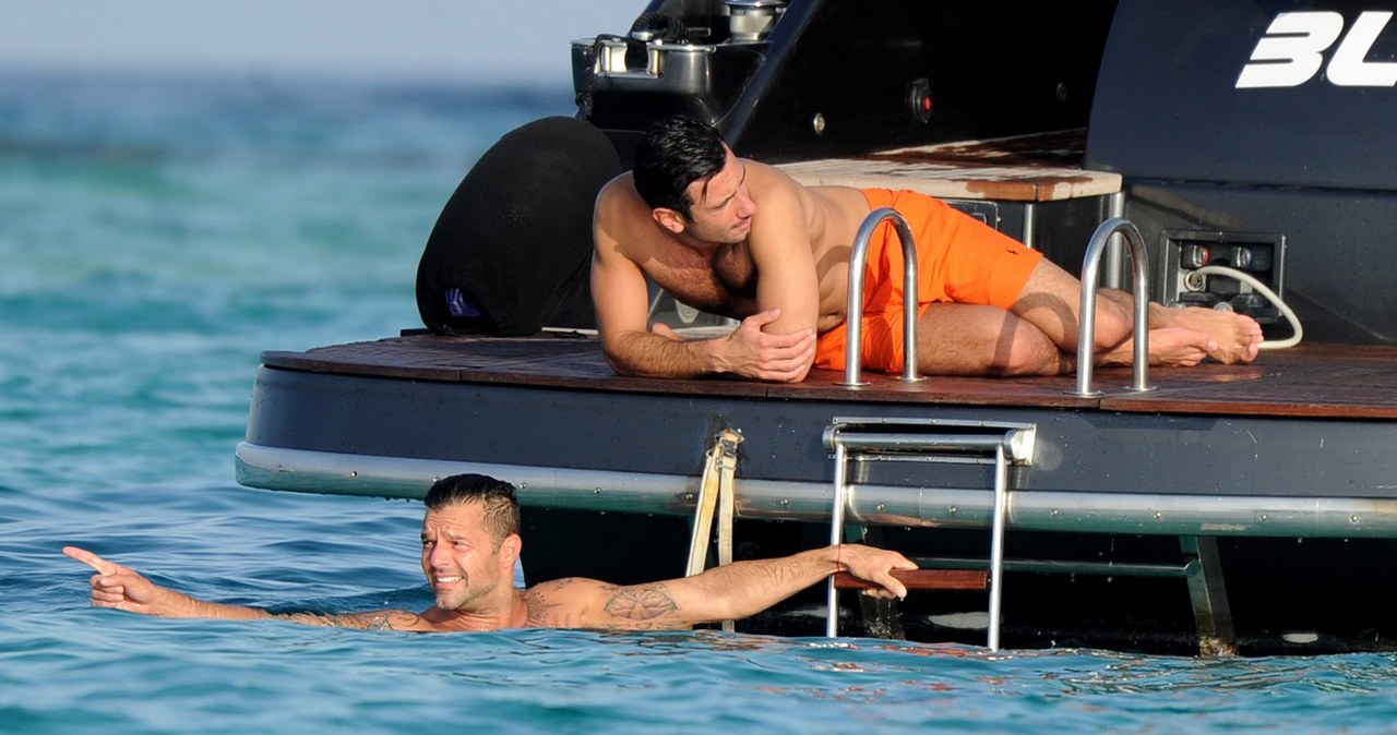 Ricky Martin z ukochanym /- /East News