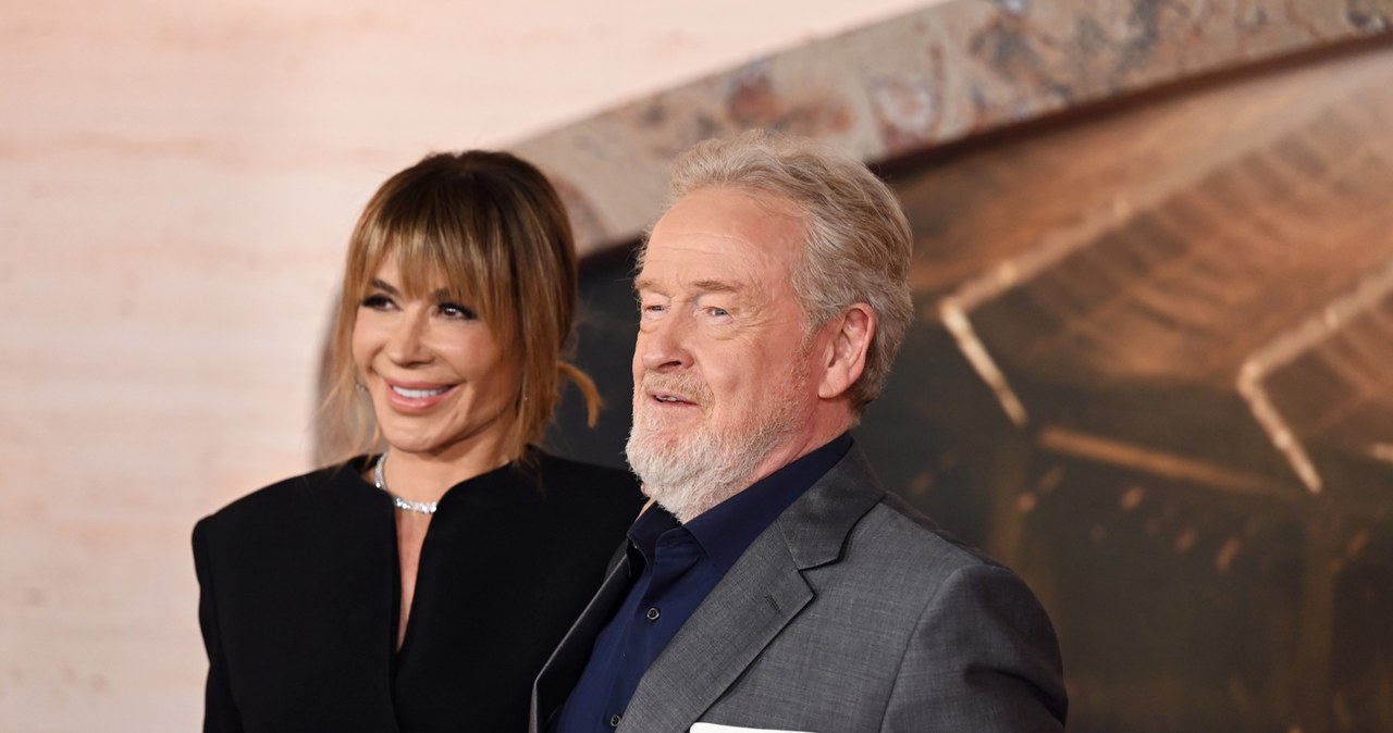 Ridley Scott i jego partnerka Giannina Facio na premierze filmu "Gladiator II" /Gilbert Flores/Variety via Getty Images /Getty Images