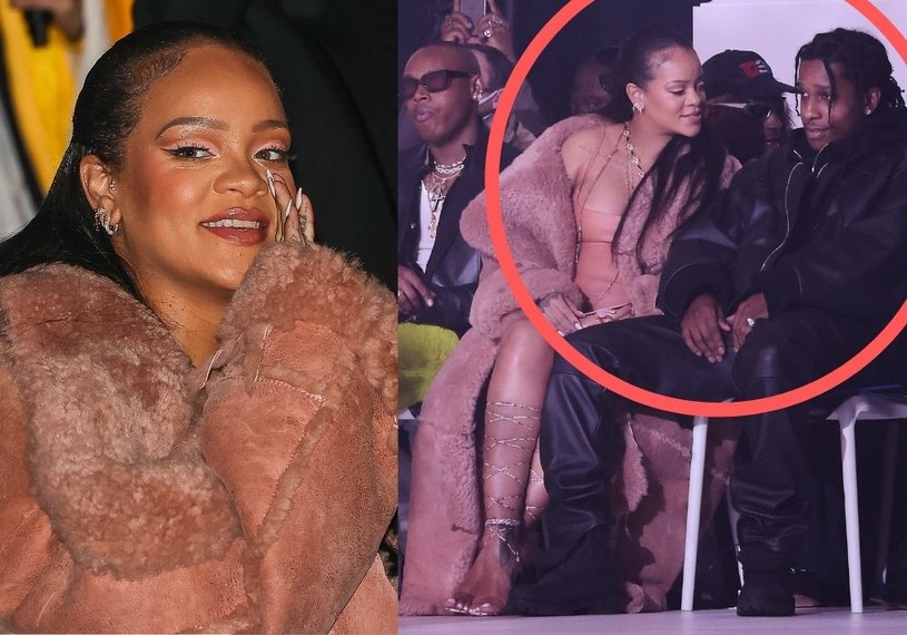 Rihanna i A$AP Rocky w pierwszym rzędzie na pokazie mody w Paryżu! /Agencja FORUM