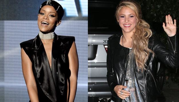 Rihanna i Shakira planują wspólny szturm na listy przebojów /Getty Images/Flash Press Media