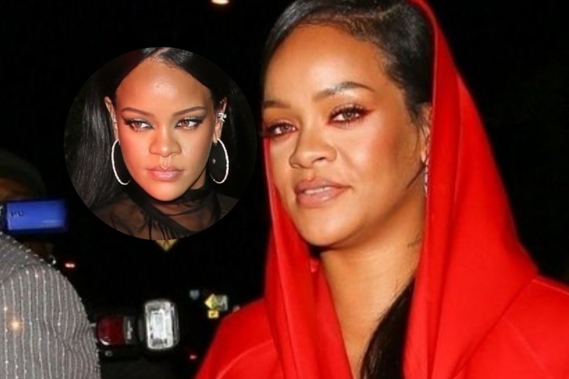 Rihanna  na imprezie po Oscarach /Agencja FORUM