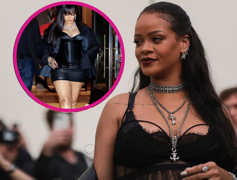 Rihanna odkryła zgrabne nogi w wyjątkowo krótkiej mini /Jeremy Moeller /Getty Images