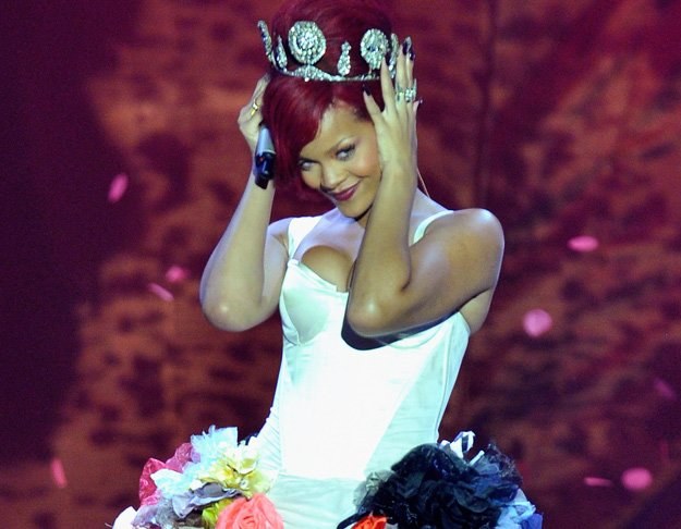 Rihanna podczas gali MTV Europe Music Awards 2010 - fot. Gareth Cattermole /Getty Images/Flash Press Media
