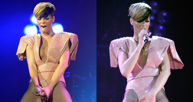 Rihanna podczas swojego show w Liverpoolu &nbsp; /Agencja FORUM