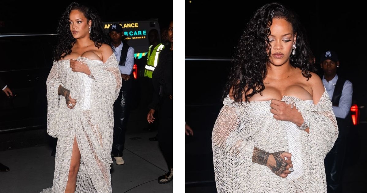 Rihanna podczas Tygodnia Mody w Nowym Jorku /Getty Images