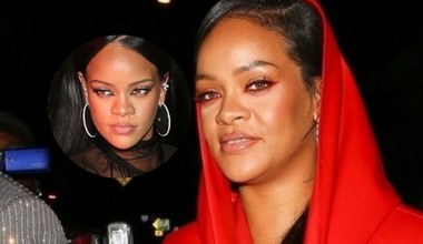 Rihanna w przezroczystej sukni Valentino na oscarowej imprezie Beyoncé i Jaya-Z [ZDJĘCIA]