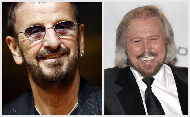 Ringo Starr i Barry Gibb /JUSTIN LANE, SEBASTIEN NOGIER /PAP/EPA