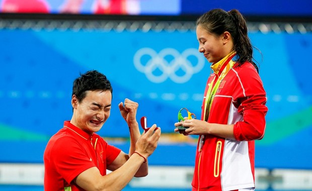 Rio 2016. Chińska skoczkini do wody zdobyła medal... i narzeczonego