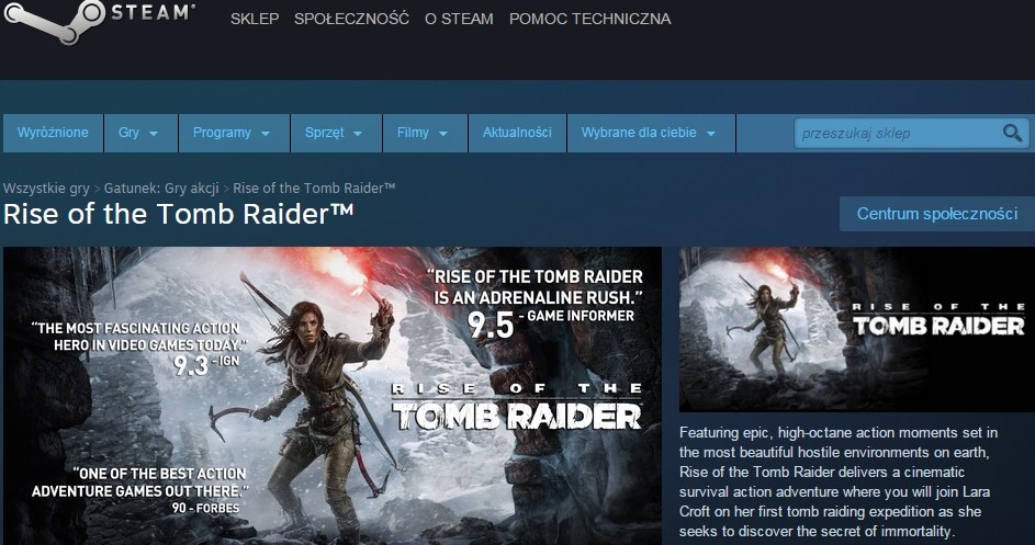 Rise of the Tomb Raider /materiały źródłowe