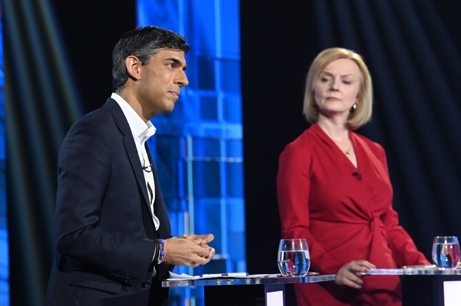 Rishi Sunak i Liz Truss /EPA/JONATHAN HORDLE / ITV / HANDOUT /PAP/EPA