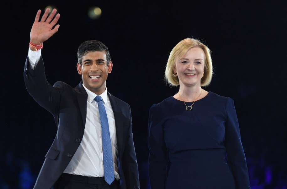 Rishi Sunak i Liz Truss /NEIL HALL /PAP/EPA