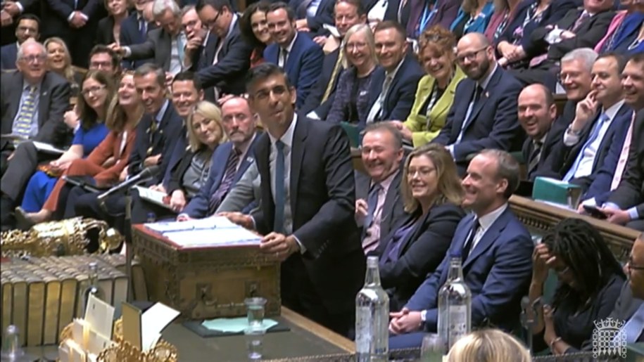 Rishi Sunak /UK PARLIAMENTARY RECORDING UNIT/HANDOUT /PAP/EPA